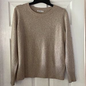 Pink Clover Beige Crewneck Sweater, Size L